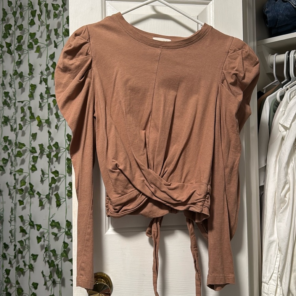 Open Edit tan top, size medium
